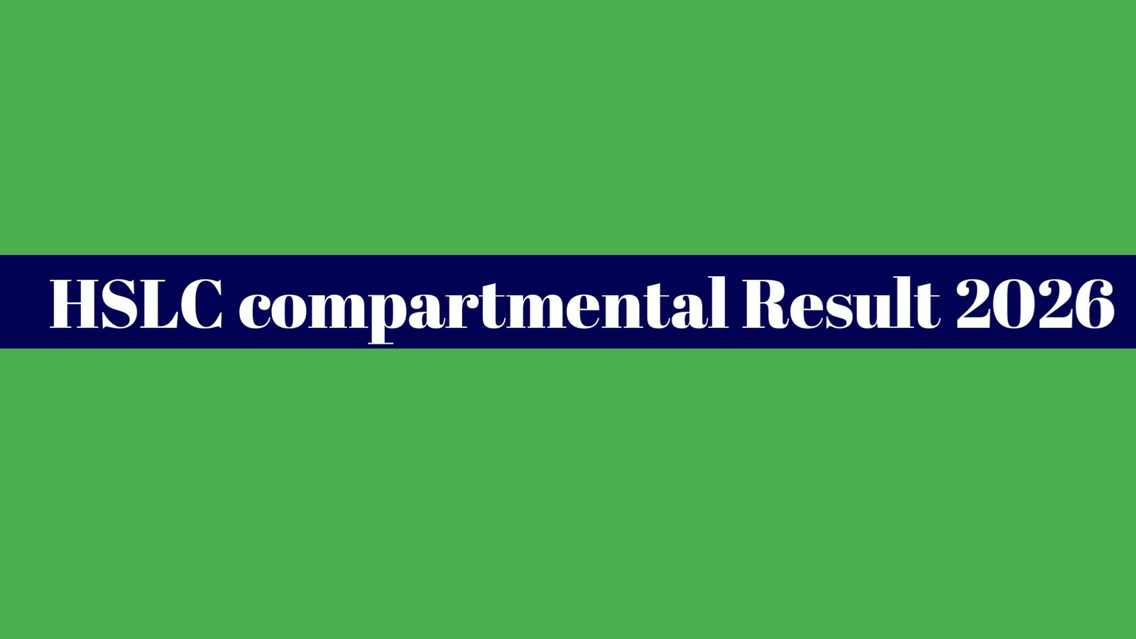 HSLC Compartmental Result 2026